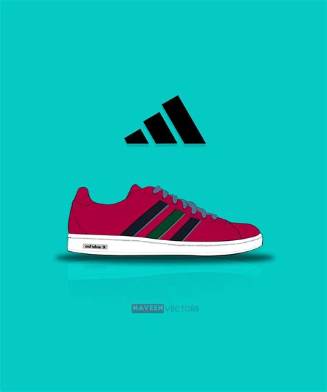 adidas shoes vector